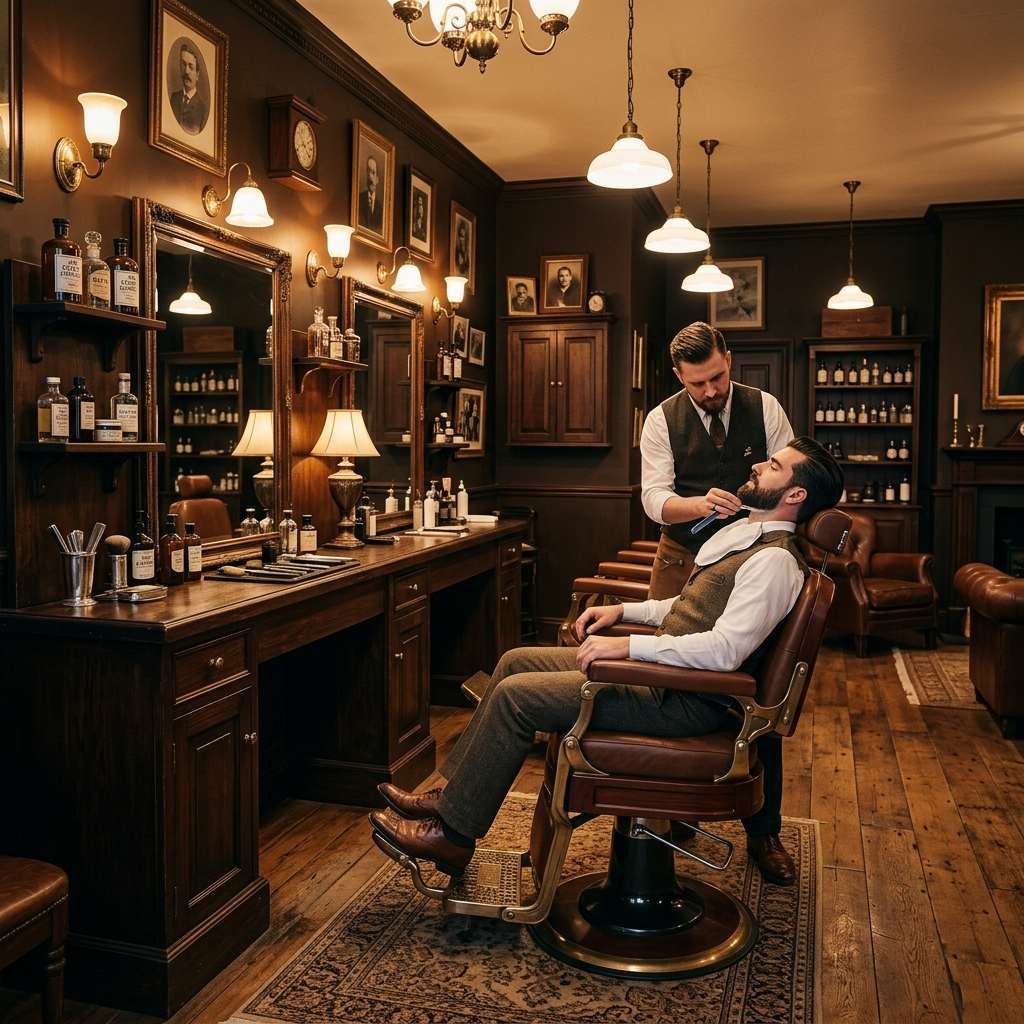 Interior da Barbearia VIP Água Verde